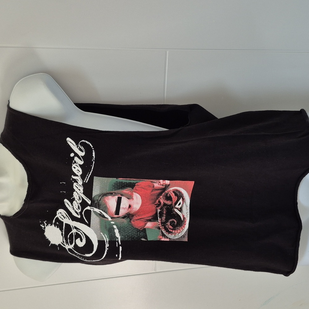 Sleepsoil Band Sleeveless Octopus Tank Shirt Hanes S